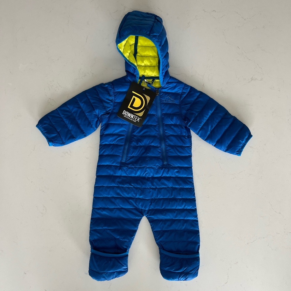 L.L. Bean Blue Downtek Bunting in size 0-3 months.